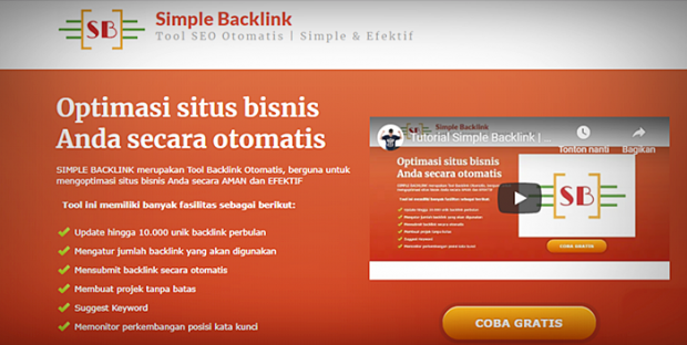 Simple Backlink |Tool Backlink | Backlink Otomatis | Dewa SEO | Jasa SEO | Nchie Hanie | Blogger BDG